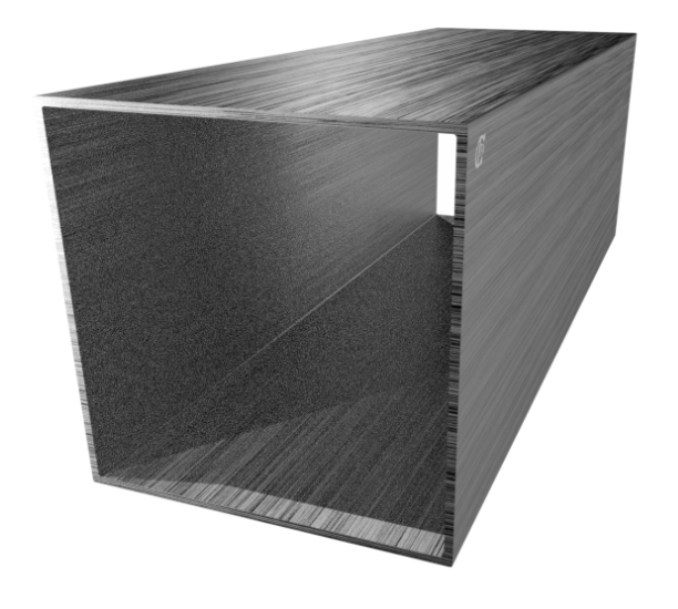 алюминиевый профиль квадратного сечения 70х70х1.5
